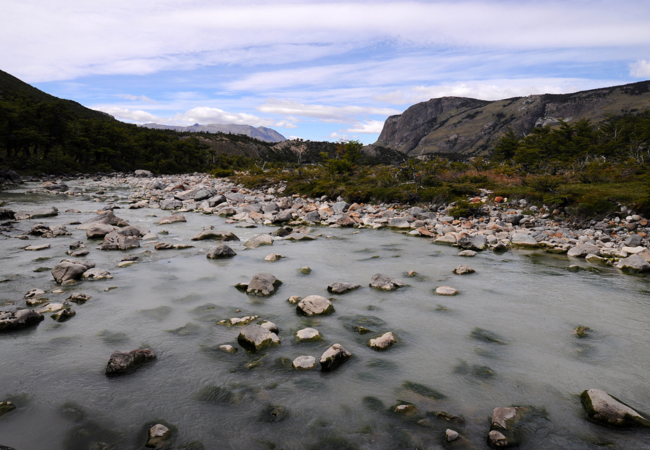 River in El Chalten national park