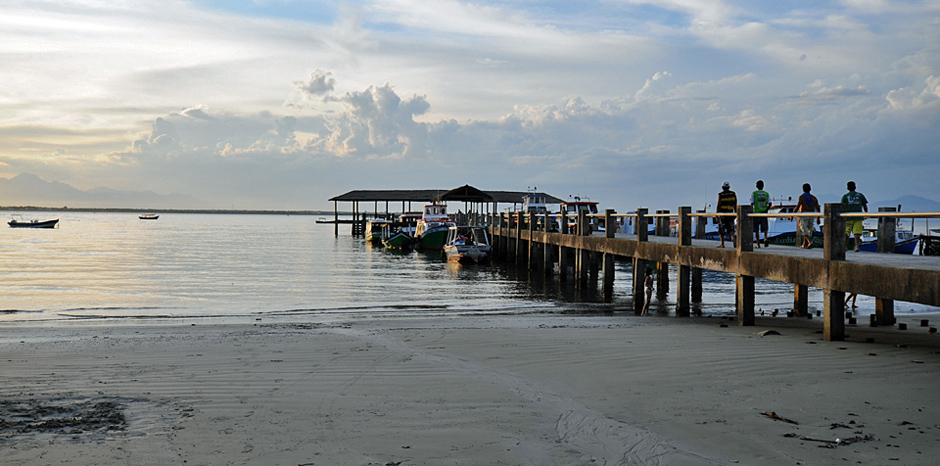 Pier in Encantadas, Ilha do Mel