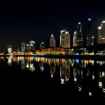 Buenos Aires skyline by night