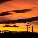 Sunset in Rio Gallegos, Patagonia